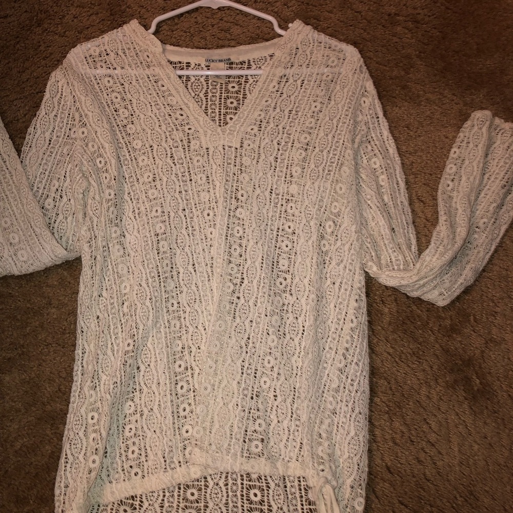 Lucky brand white swimsuit cover up